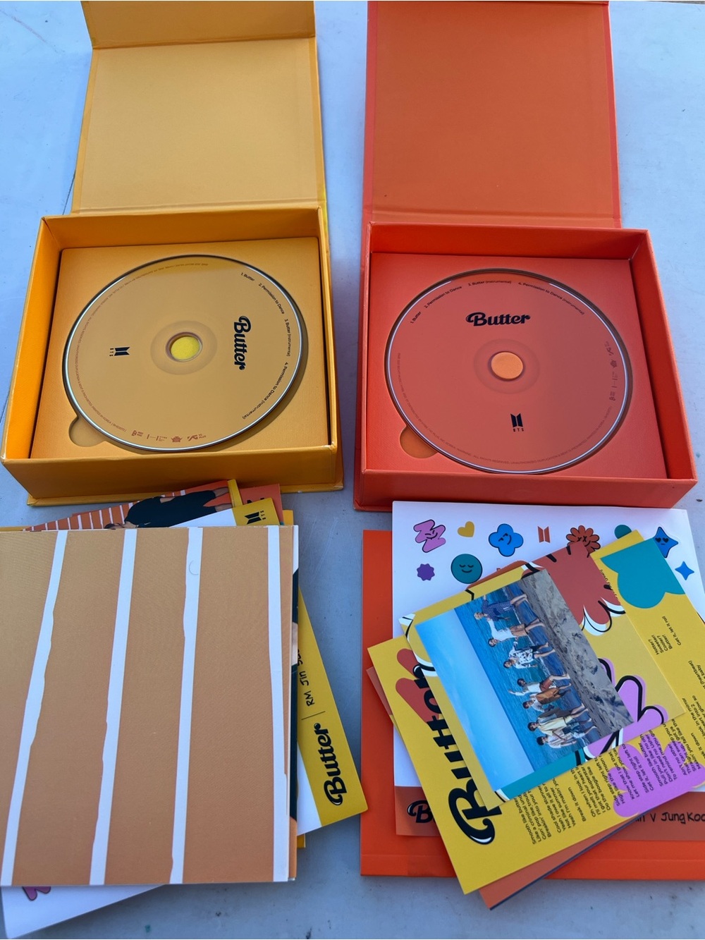 BTS Butter CD Album Set - Yellow & Orange